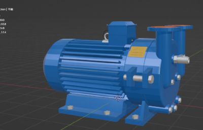 真空泵blender模型