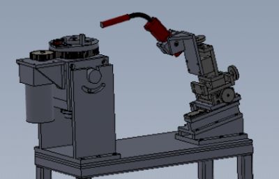 环缝焊机3D模型