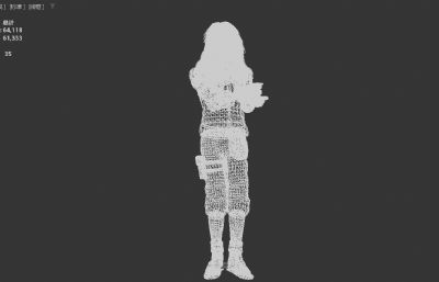 真人版大蛇丸数字人 长发美男