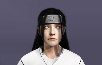 真人版日向宁次3D模型,带翻跟头动画