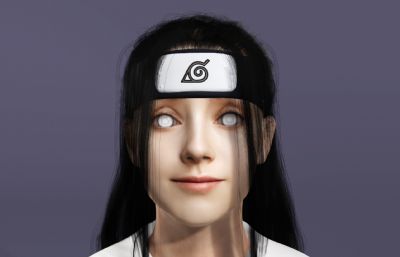 真人版日向宁次3D模型,带翻跟头动画