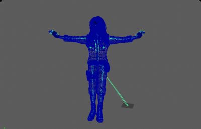 真人版大蛇丸数字人 长发美男