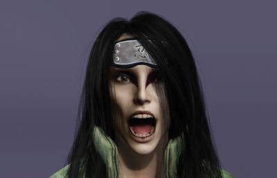 真人版大蛇丸数字人 长发美男