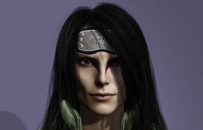 真人版大蛇丸数字人 长发美男