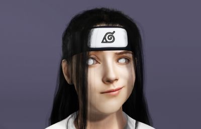 真人版日向宁次3D模型,带翻跟头动画