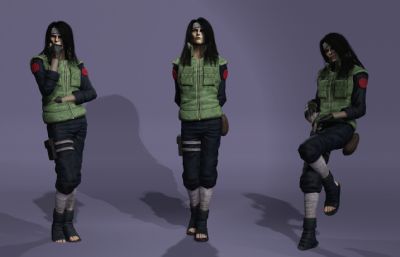 真人版大蛇丸数字人 长发美男