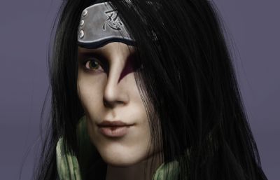 真人版大蛇丸数字人 长发美男