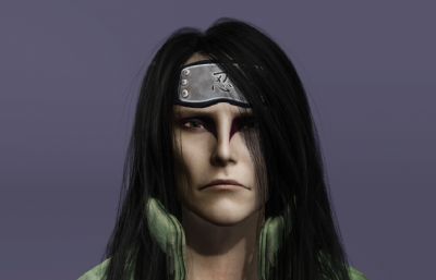 真人版大蛇丸数字人 长发美男