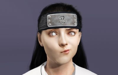 真人版日向宁次3D模型,带翻跟头动画