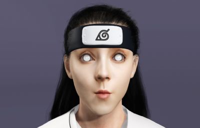 真人版日向宁次3D模型,带翻跟头动画