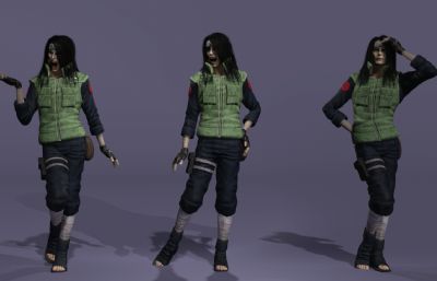 真人版大蛇丸数字人 长发美男