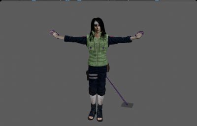 真人版大蛇丸数字人 长发美男