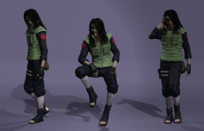 真人版大蛇丸数字人 长发美男