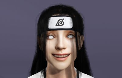 真人版日向宁次3D模型,带翻跟头动画