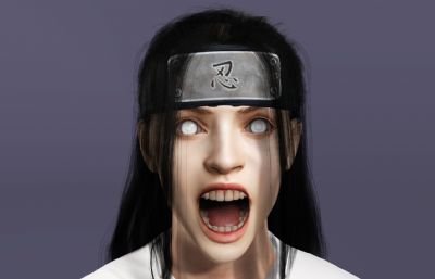 真人版日向宁次3D模型,带翻跟头动画