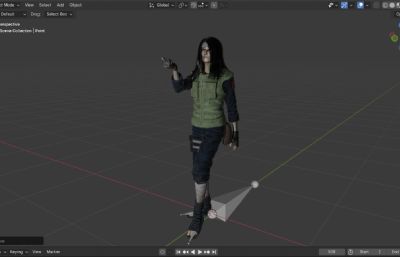 真人版大蛇丸数字人 长发美男