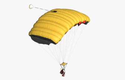 写实降落伞3dmax模型