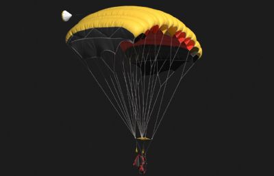 写实降落伞3dmax模型