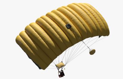 写实降落伞3dmax模型