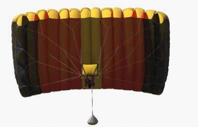 写实降落伞3dmax模型