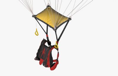 写实降落伞3dmax模型