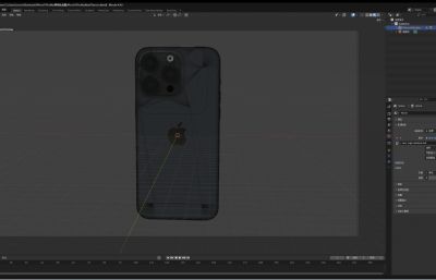 iPhone 15 Pro Max黑色钛金属手机