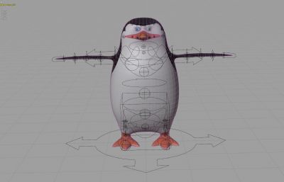 blender卡通企鹅 有绑定