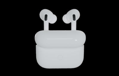AirPods Pro耳机blender模型