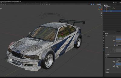 宝马 M3 E46汽车blender模型