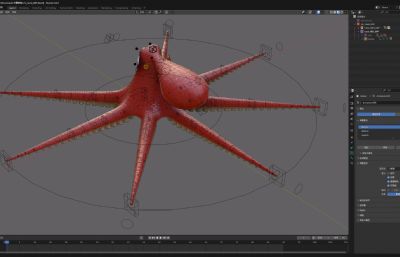 卡通章鱼 卡通八爪鱼