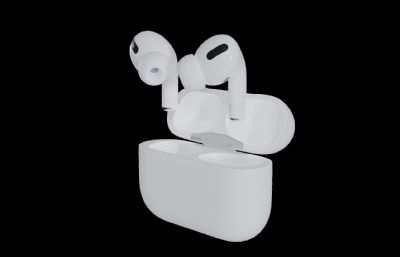 AirPods Pro耳机blender模型