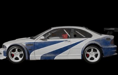 宝马 M3 E46汽车blender模型