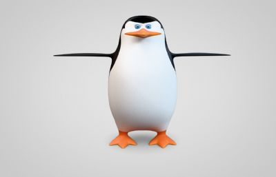 blender卡通企鹅 有绑定