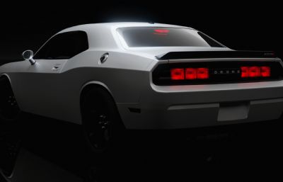 道奇挑战者SRT8汽车blender模型