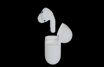 AirPods Pro耳机blender模型