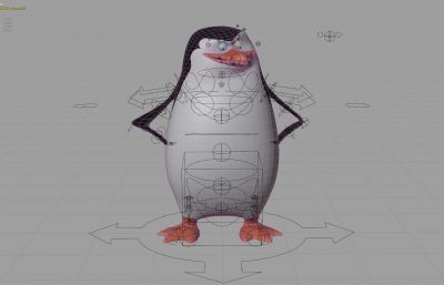 blender卡通企鹅 有绑定