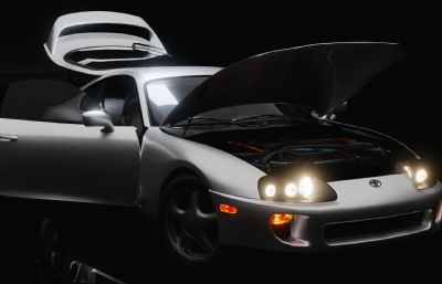 丰田 Supra汽车blender模型