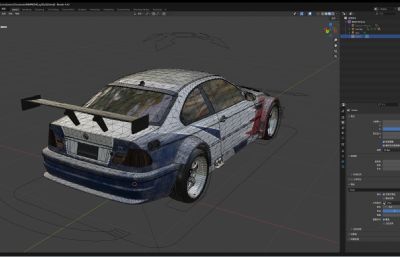宝马 M3 E46汽车blender模型