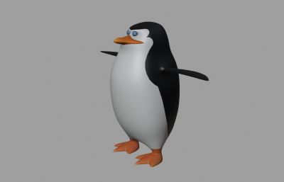 blender卡通企鹅 有绑定