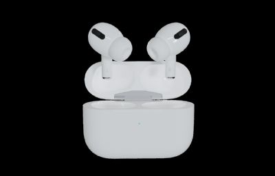 AirPods Pro耳机blender模型