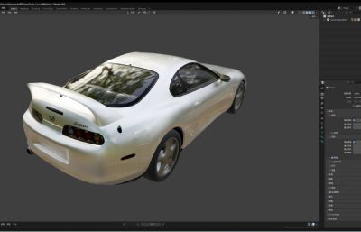 丰田 Supra汽车blender模型