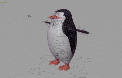 blender卡通企鹅 有绑定
