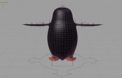 blender卡通企鹅 有绑定