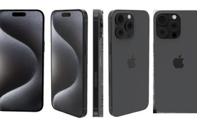 iPhone 15 Pro Max黑色钛金属手机