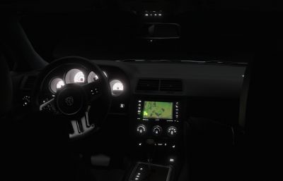 道奇挑战者SRT8汽车blender模型