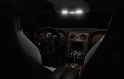 宾利欧陆GT超级跑车blender模型