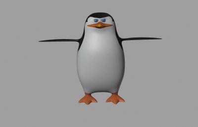 blender卡通企鹅 有绑定