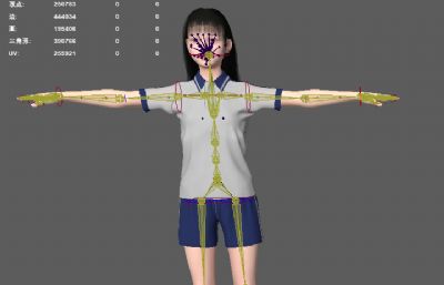 校服女孩女生 中小学生 小姑娘