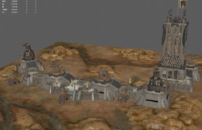 游戏战争城池 游戏战争阵地 塔防城池