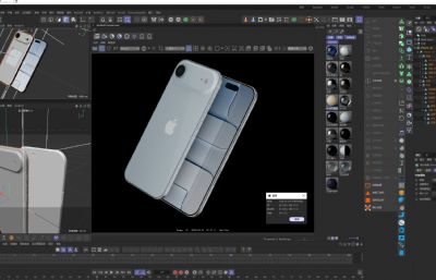 苹果 iPhone 17 Air C4D模型